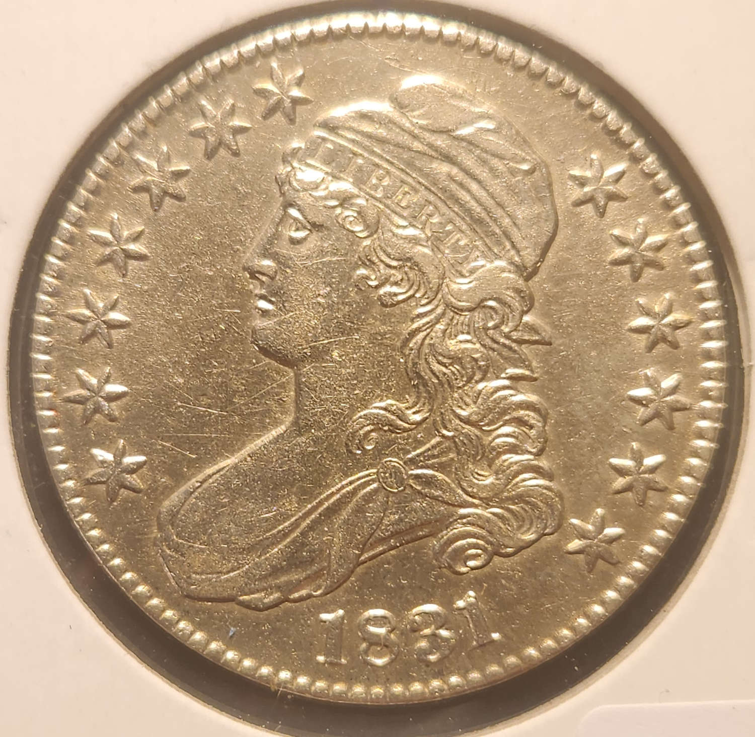 1831 Capped Bust (Lettered Edge) Half Dollar
