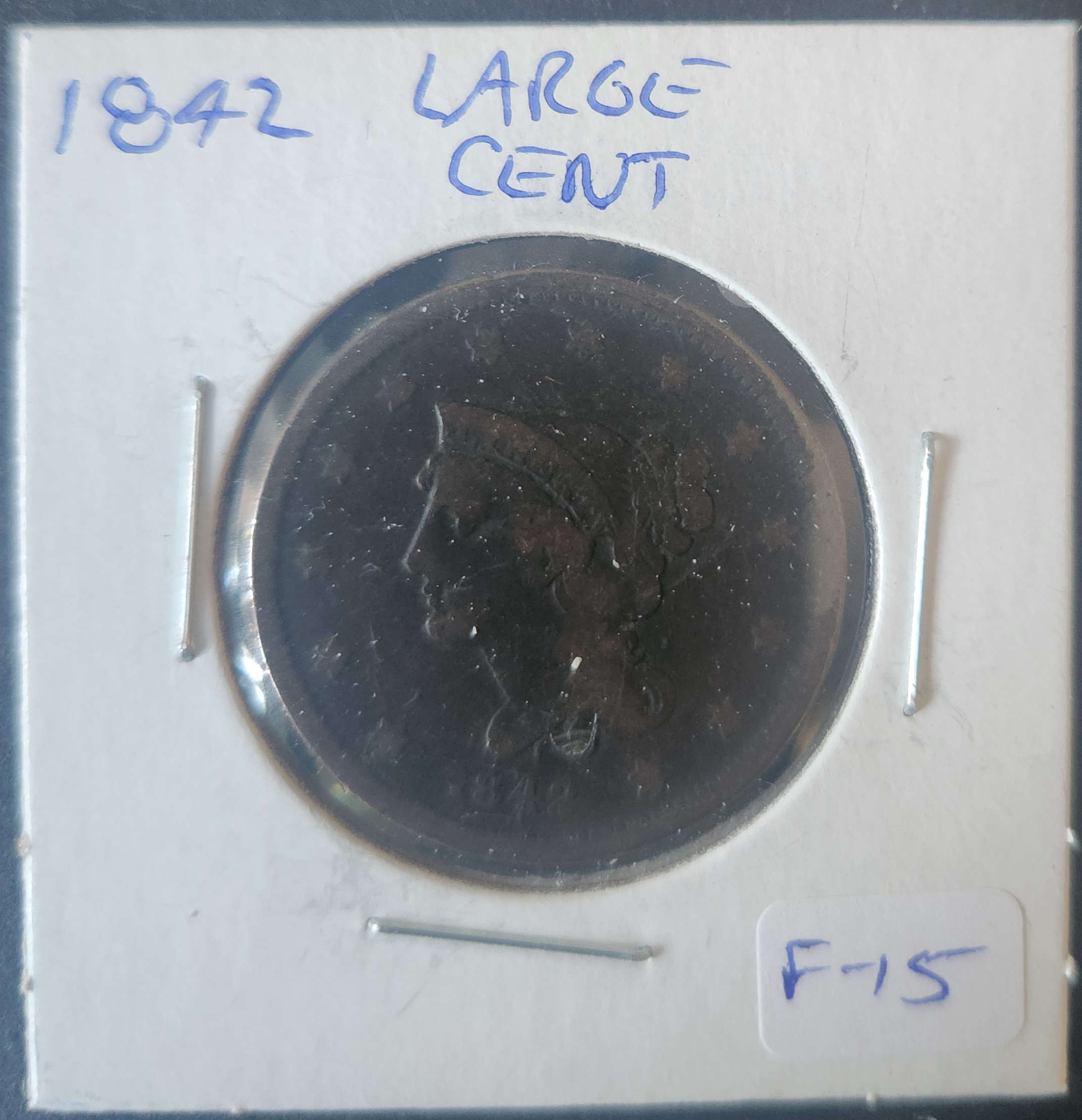 1842 Braided Hair Large Cent