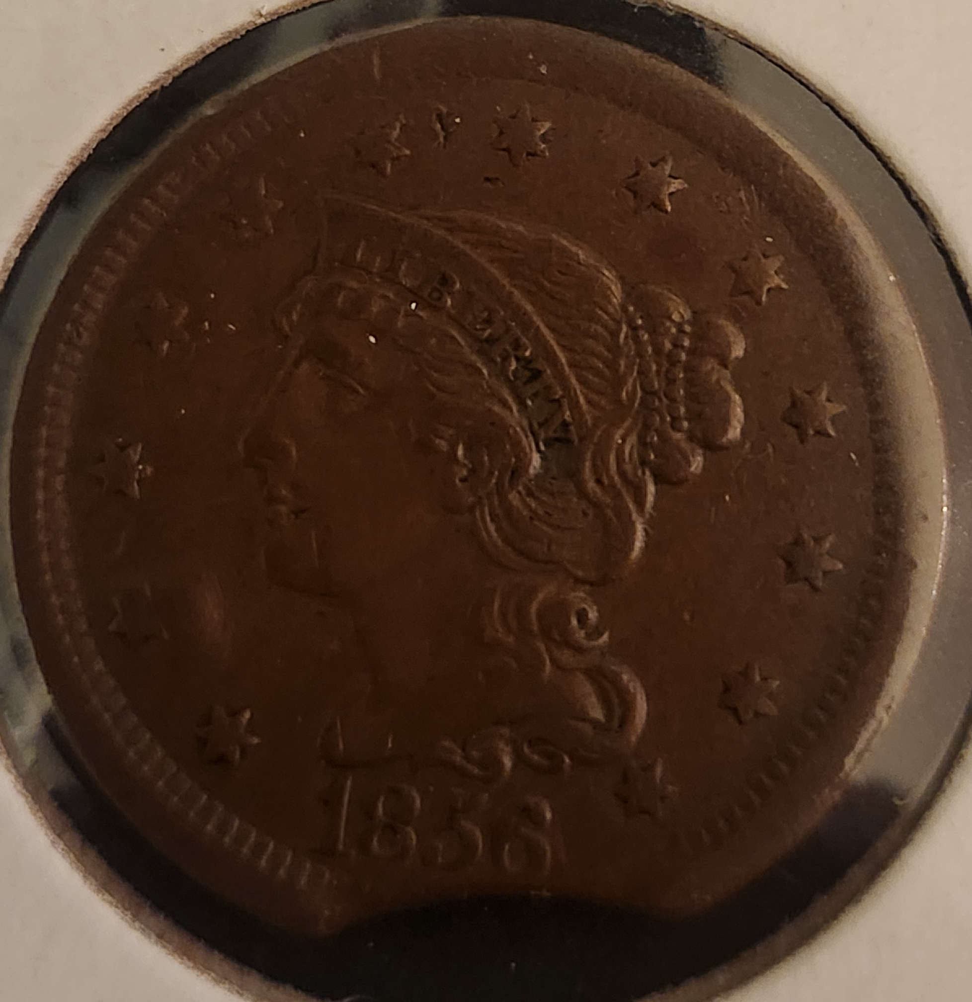 1856 Braided Hair Large Cent