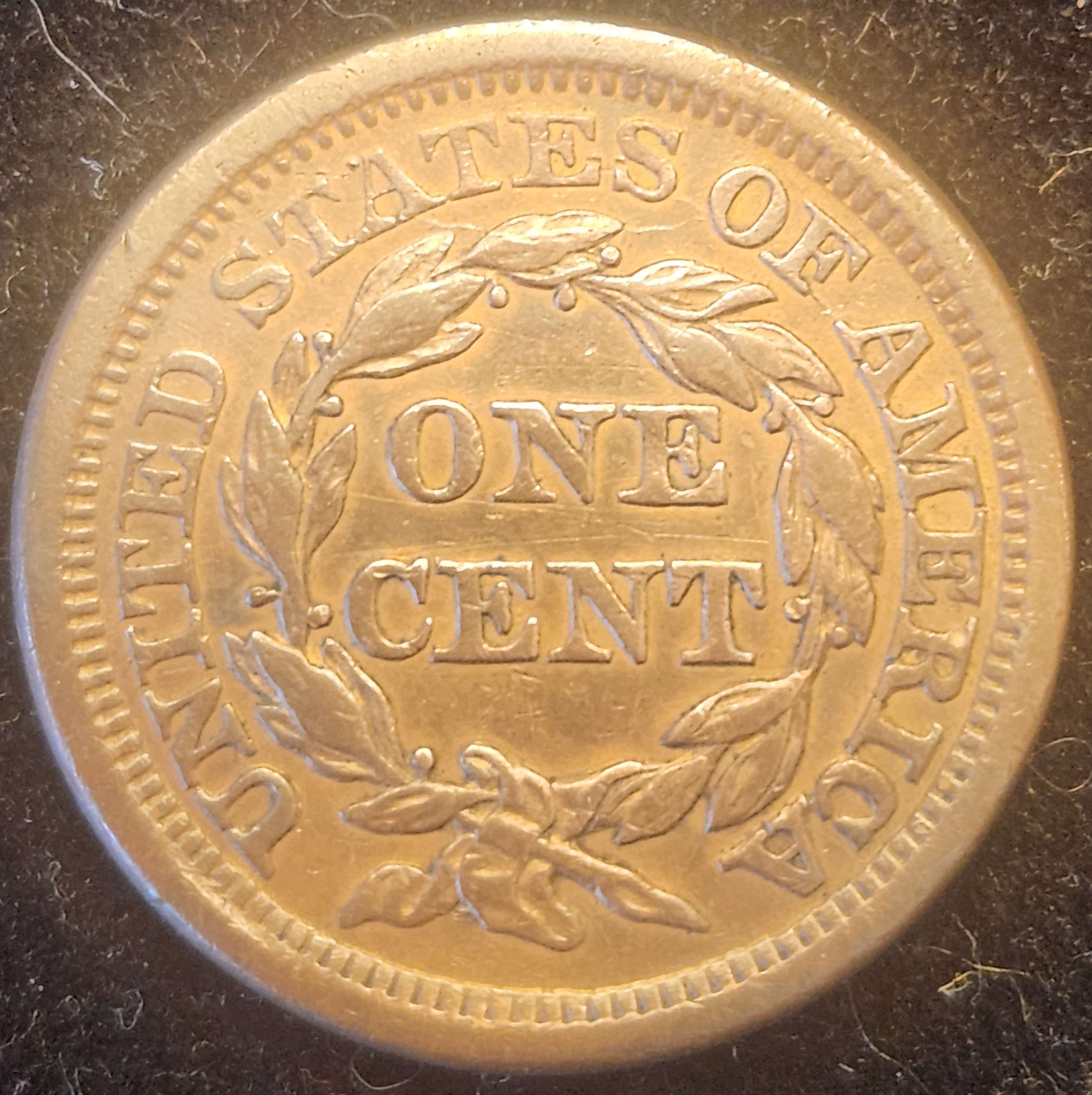 1856 Braided Hair Large Cent