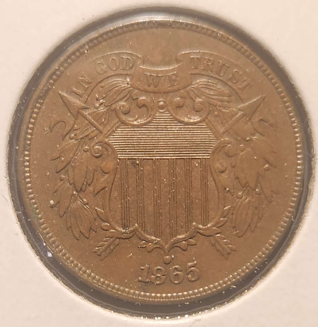 1865 Two Cent Piece