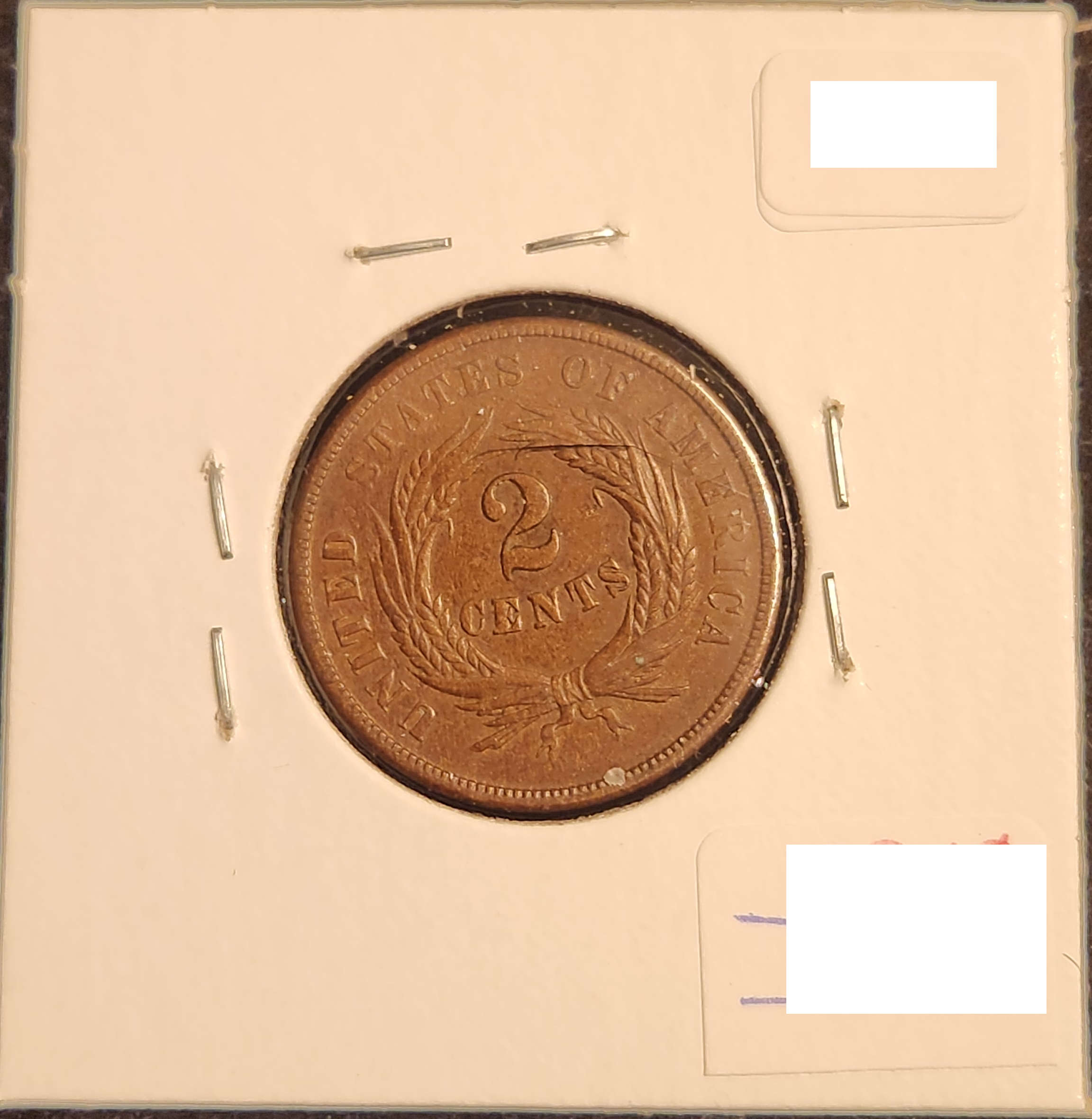 1865 Two Cent Piece