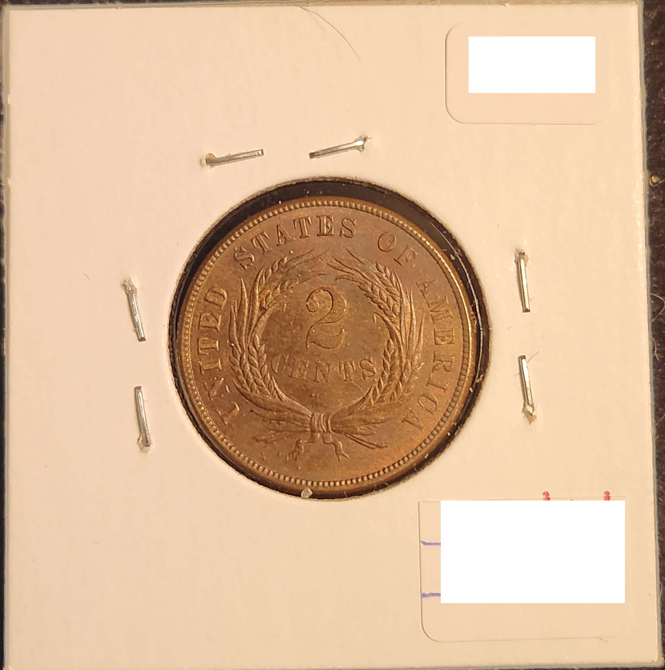 1869 Two Cent Piece