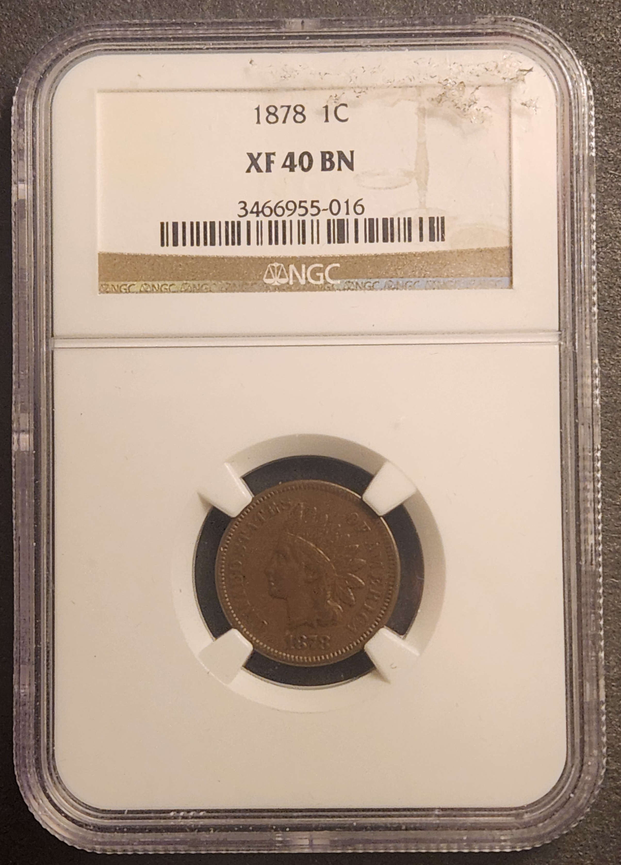 1878 Indian Head Cent