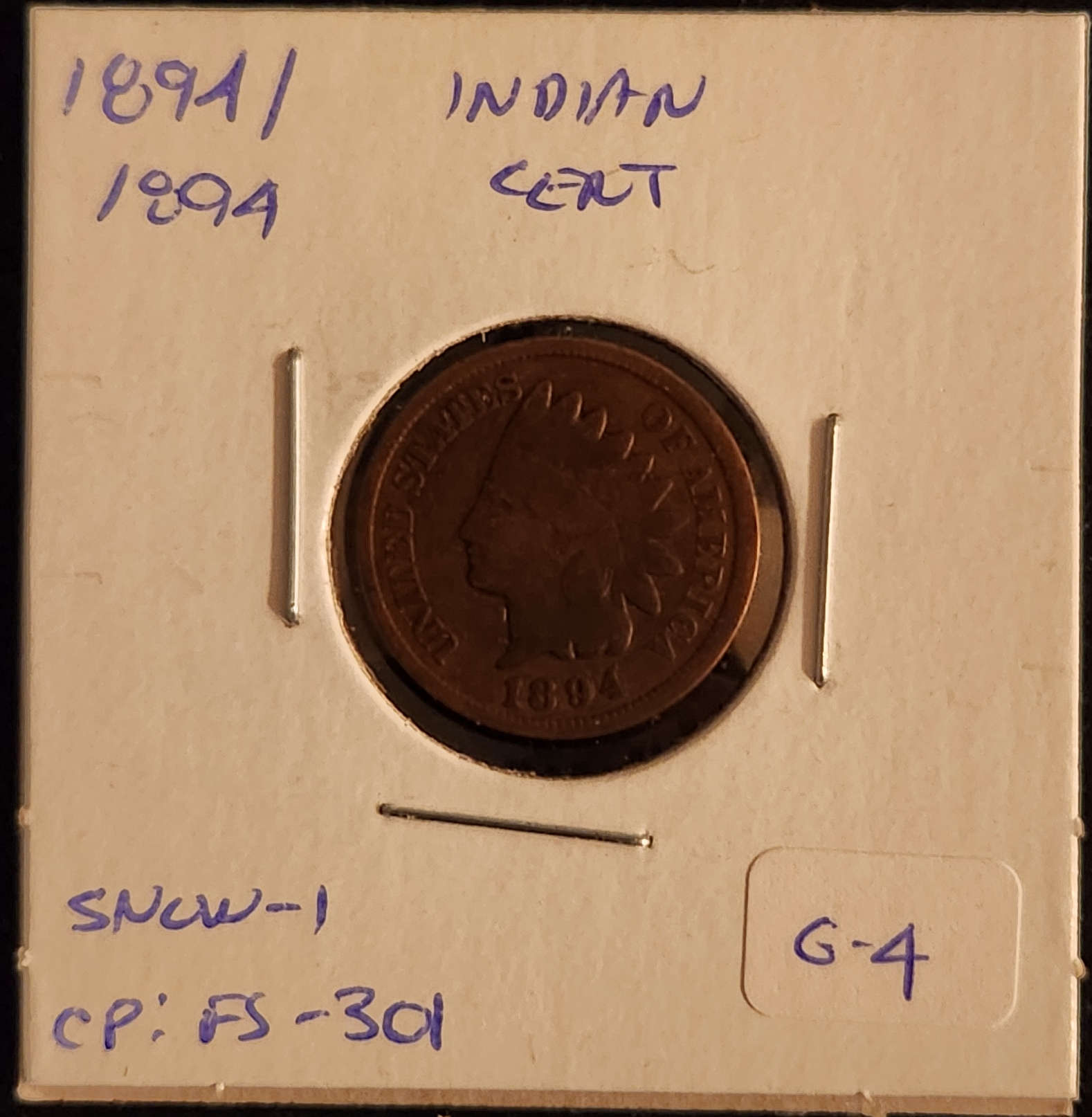 1894 Indian Head Cent