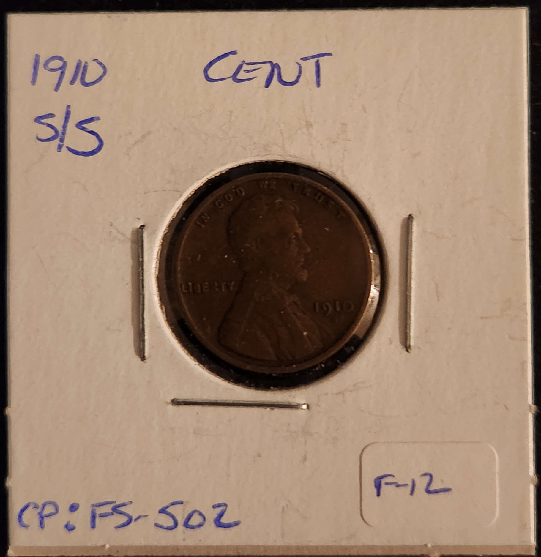 1910S Lincoln Wheat Cent