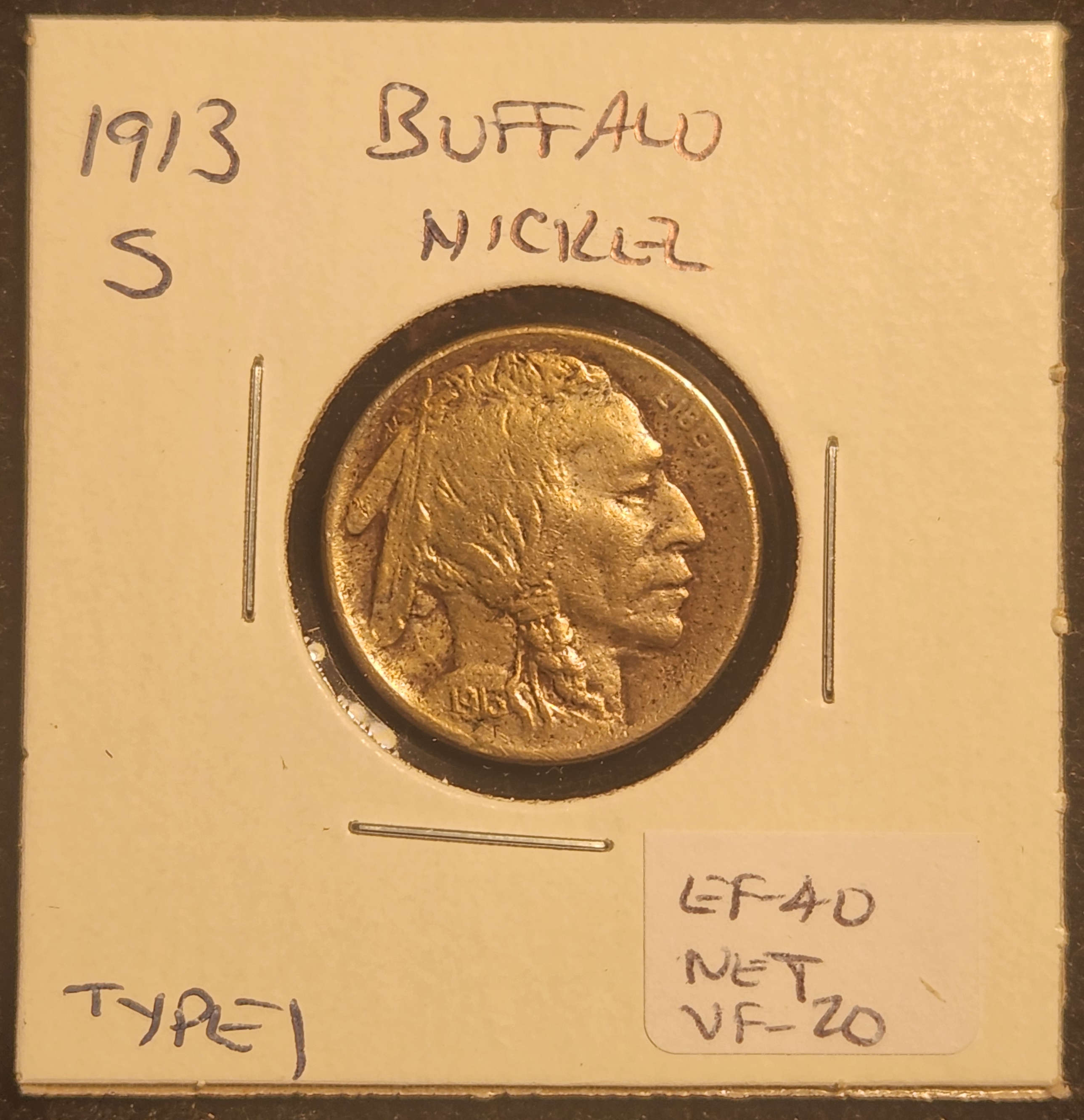 1913S Buffalo Nickel