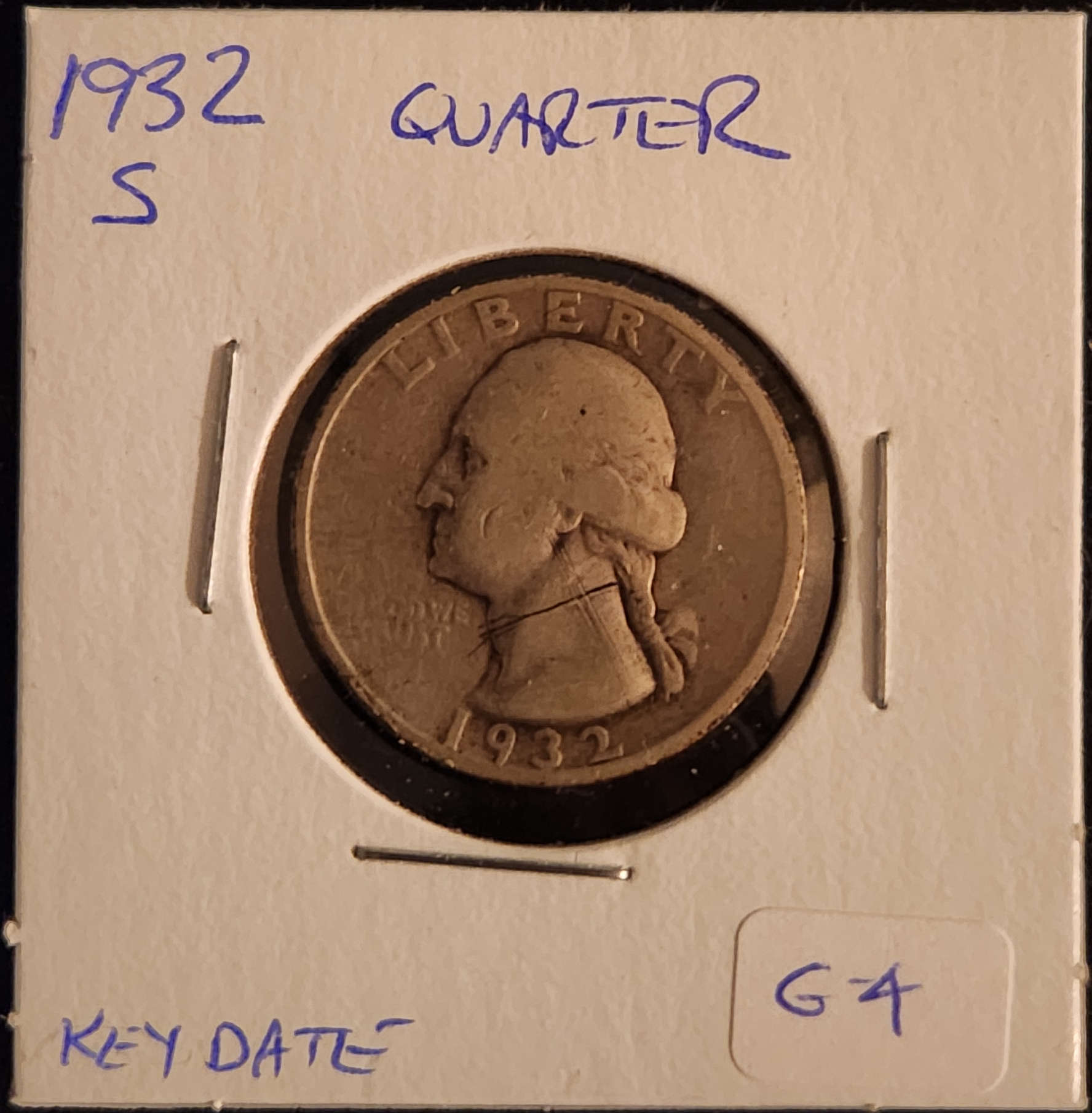 1932S Washington - Silver Quarter