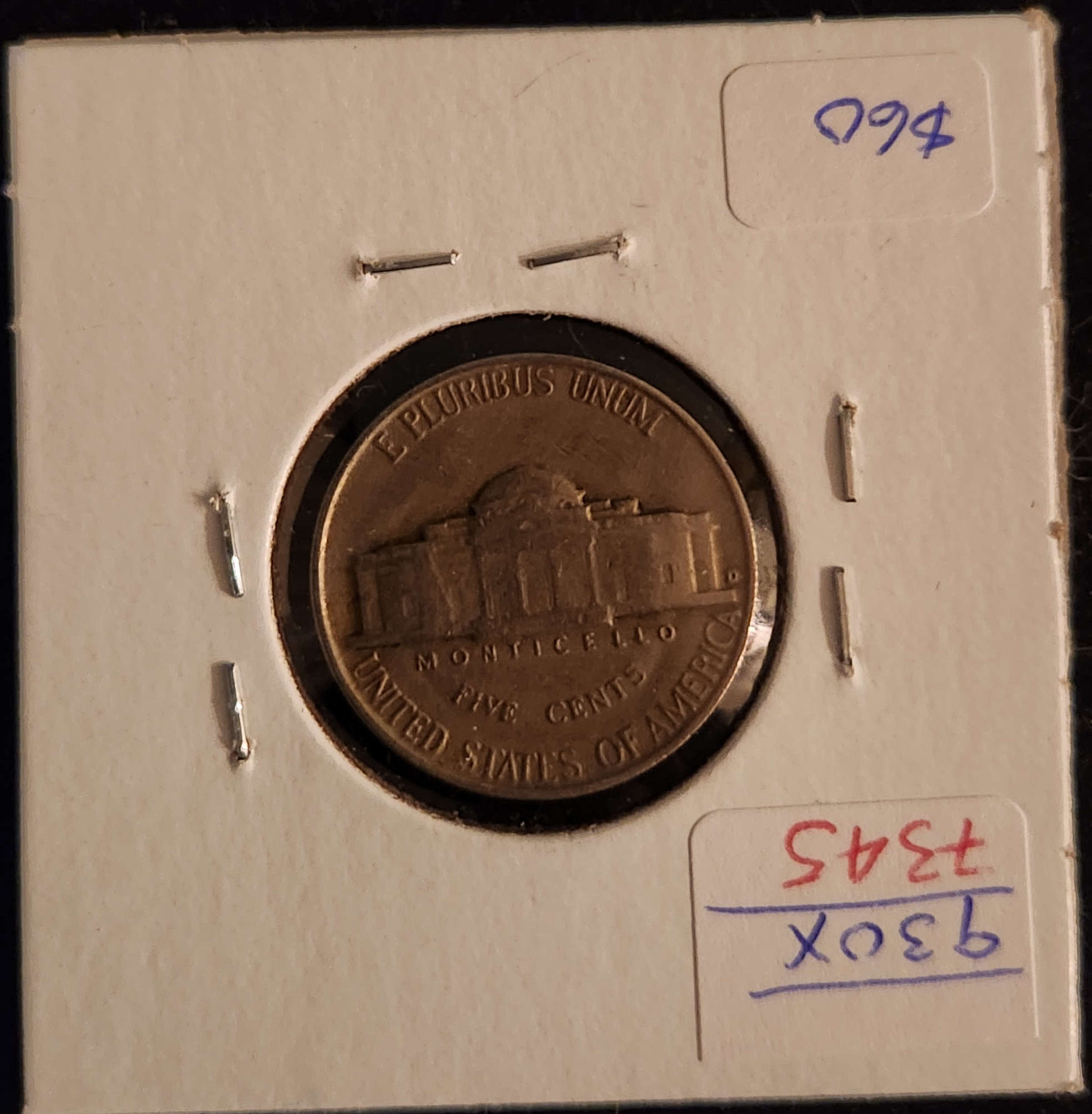 1949D Jefferson Nickel